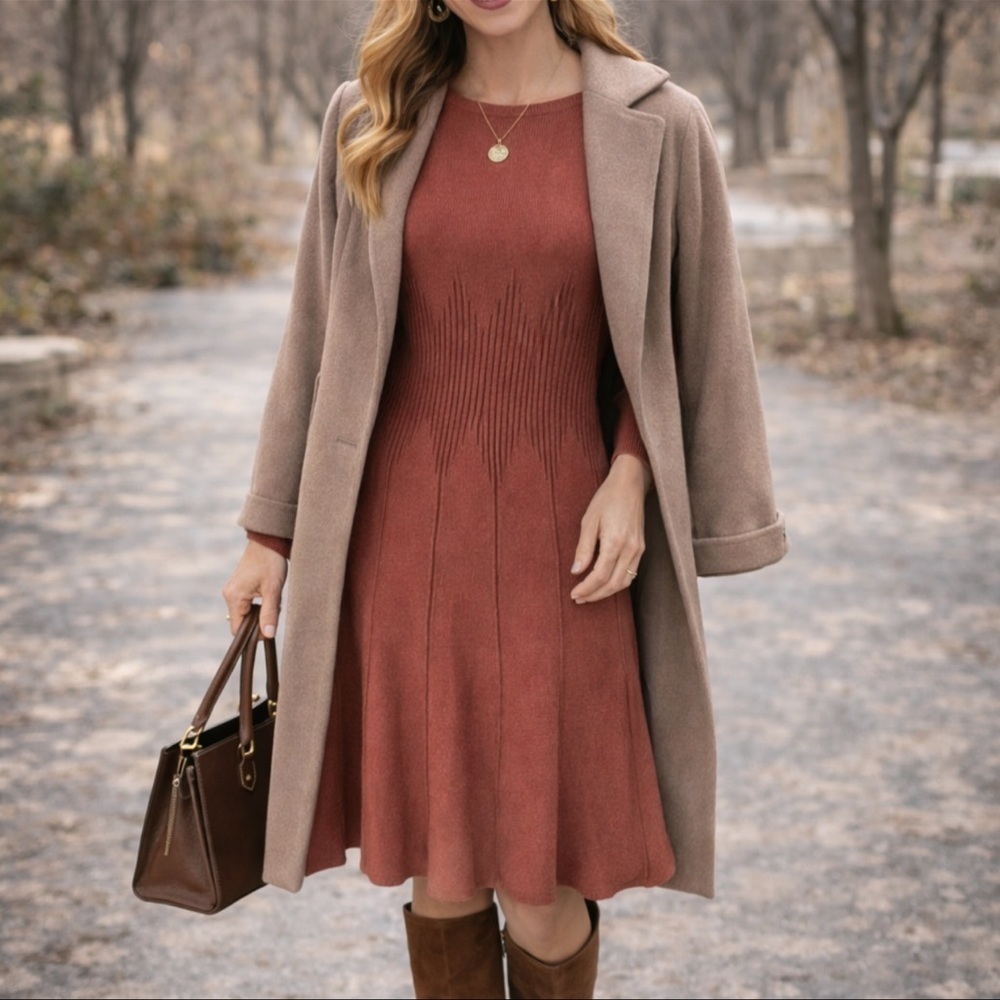 Pumpkin Sweater Dress - Picture 7 of 7